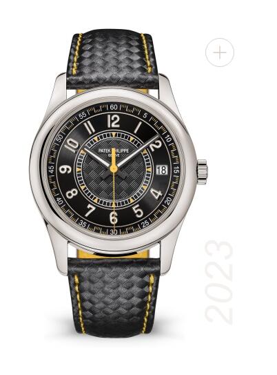 Cheapest Patek Philippe Calatrava White Gold Black - Yellow 6007G Watches Prices Replica 6007G-001